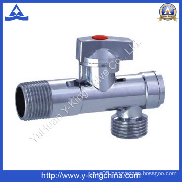 Plumbling Plated Male Control Brass Angle Valve (YD-5035)